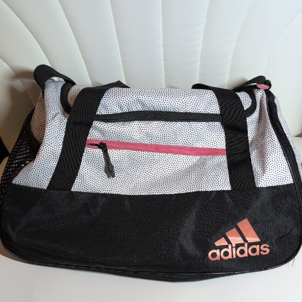 Adidas Squad IV Black and Pink Duffle Bag
